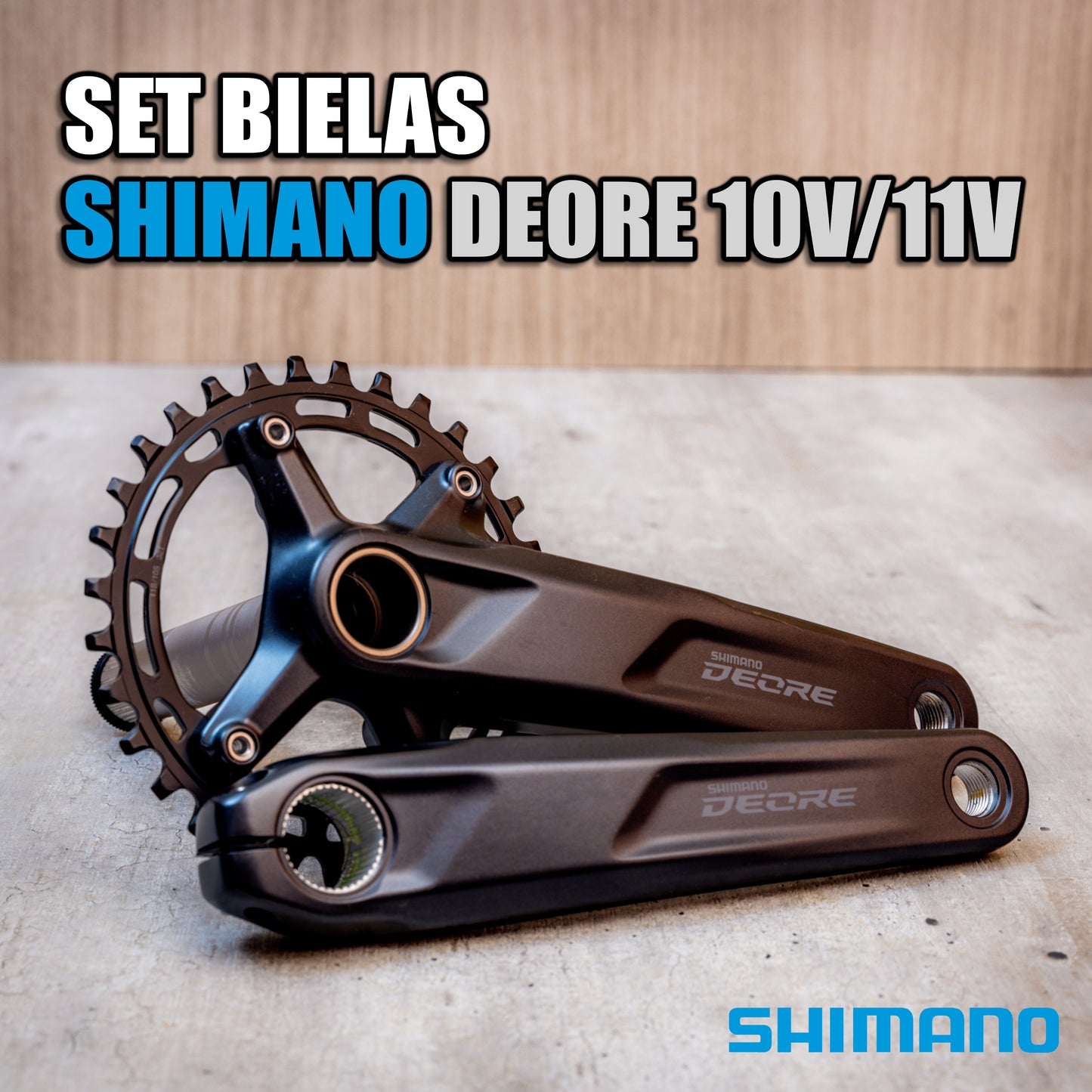 Bielas Shimano Deore 10/11v + Corona 32 Dientes