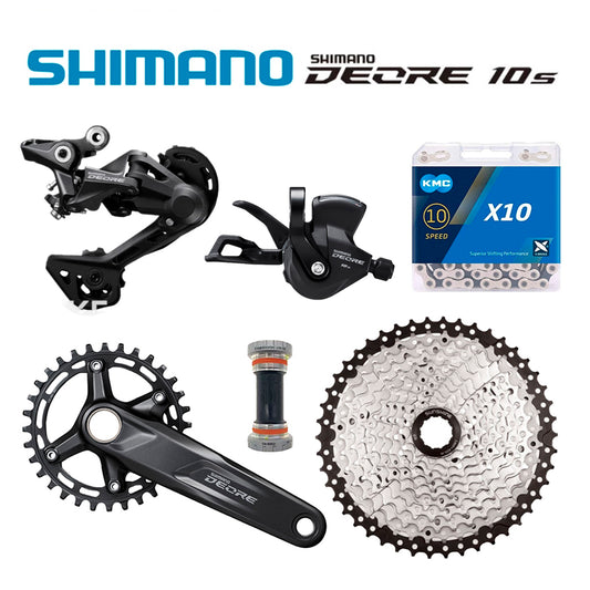 Transmisión 1x10 Shimano Deore + Bielas Shimano