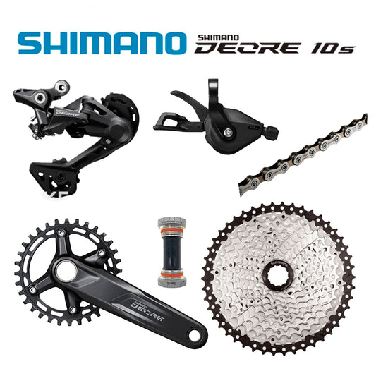Transmisión 1x10 Shimano Deore + Bielas Shimano