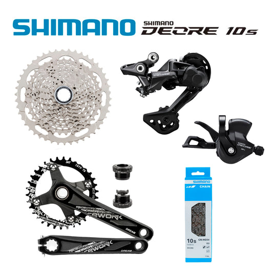 Transmisión 1x10 Shimano Deore M5120 + Bielas Racework