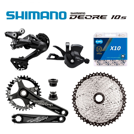 Transmisión 1x10 Shimano Deore + Bielas Goldix