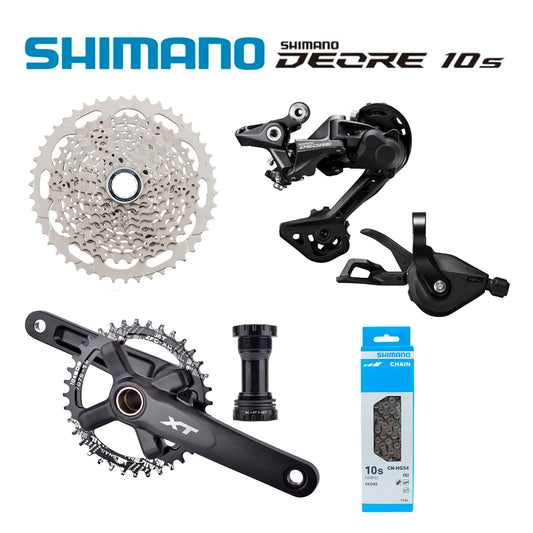 Transmisión 1x10 Shimano Deore (Casette Shimano) + Bielas Racework