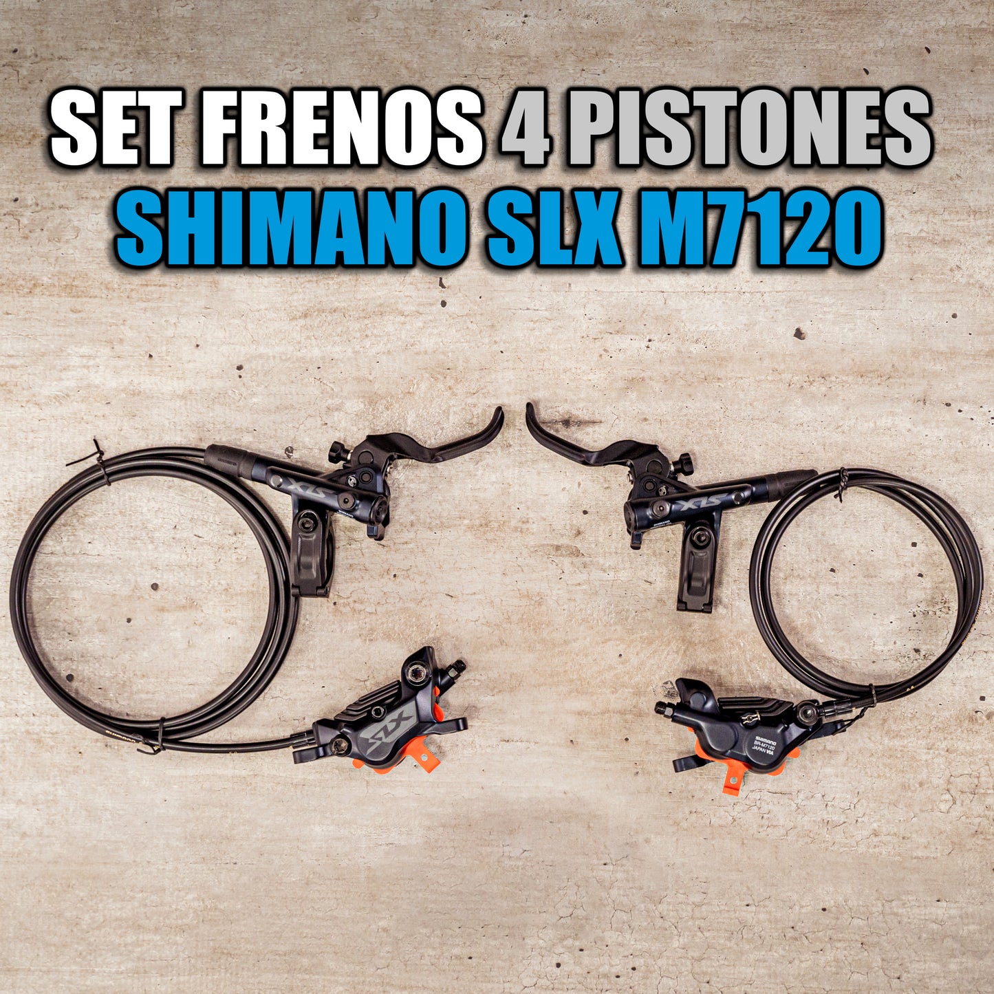 Set de Frenos Shimano SLX 4 pistones M7120 ICE TECHNOLOGIES