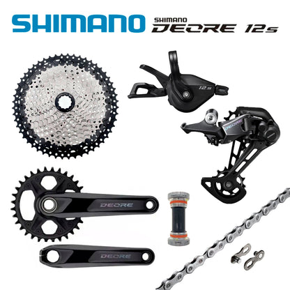 Transmisión 1x12 Shimano Deore + Bielas Deore