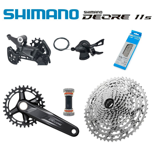 Transmisión 1x11 Shimano Deore (Shimano HG) + Bielas Deore