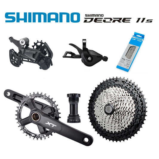 Transmisión 1x11 Shimano Deore + Bielas Racework