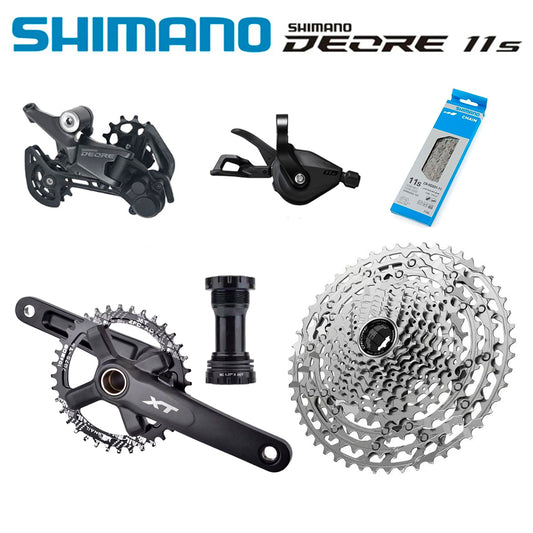 Transmisión 1x11 Shimano Deore (Shimano HG) + Bielas Racework