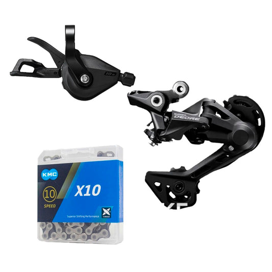 Desviador Trasero + Shifter + Cadena 10v - Shimano Deore M5100 / KMC