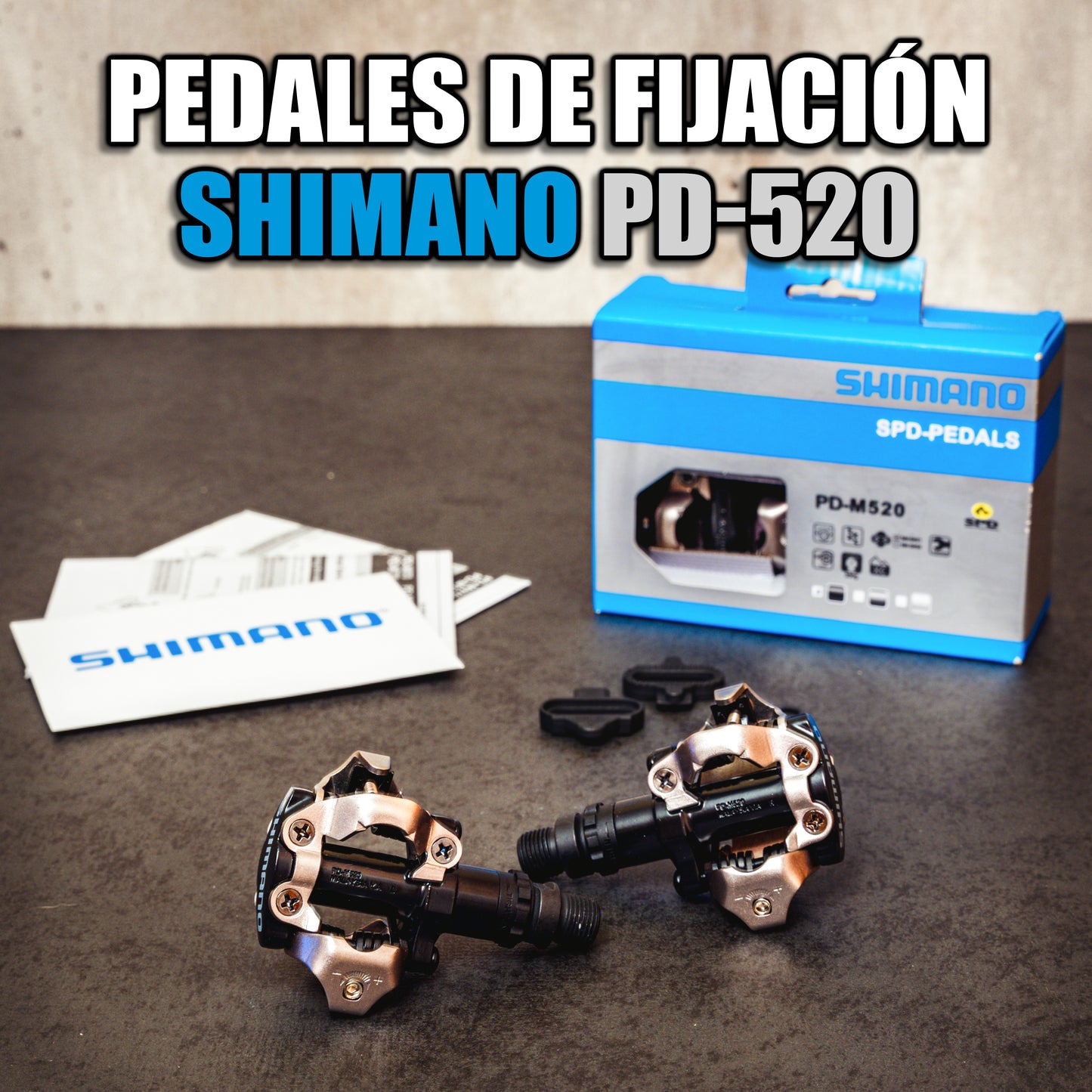 Pedales de fijación Shimano PD-M520 – MEJORANDO MI BICICLETA