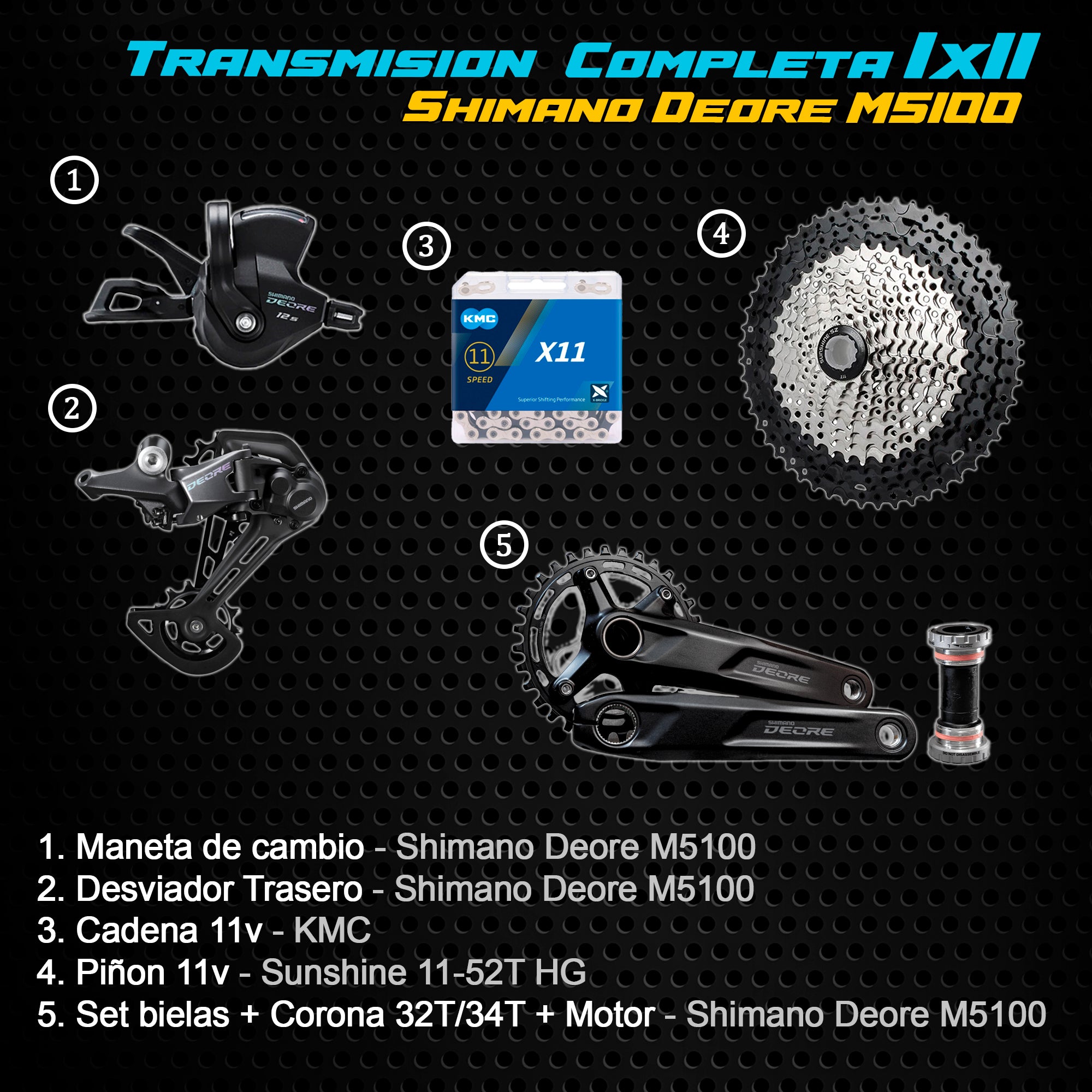 Transmision 2025 deore 1x11