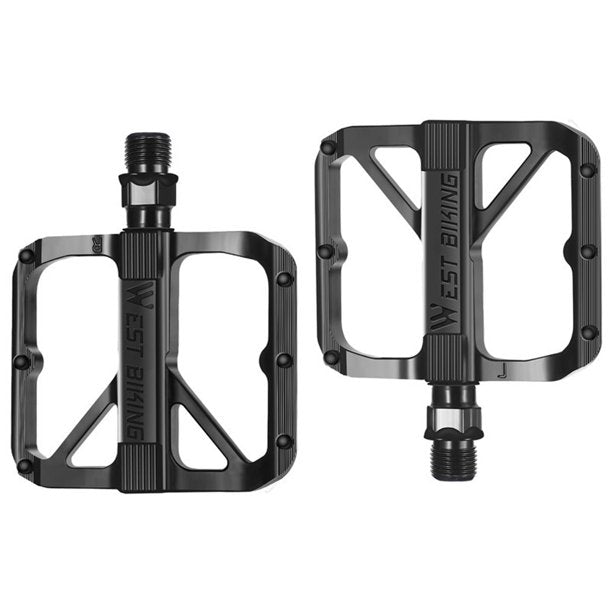 Pedales West Biking - Aluminio Negro