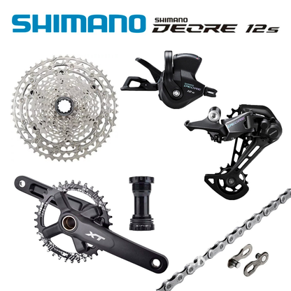 Transmisión 1x12 Shimano Deore (Microspline) + Bielas Racework