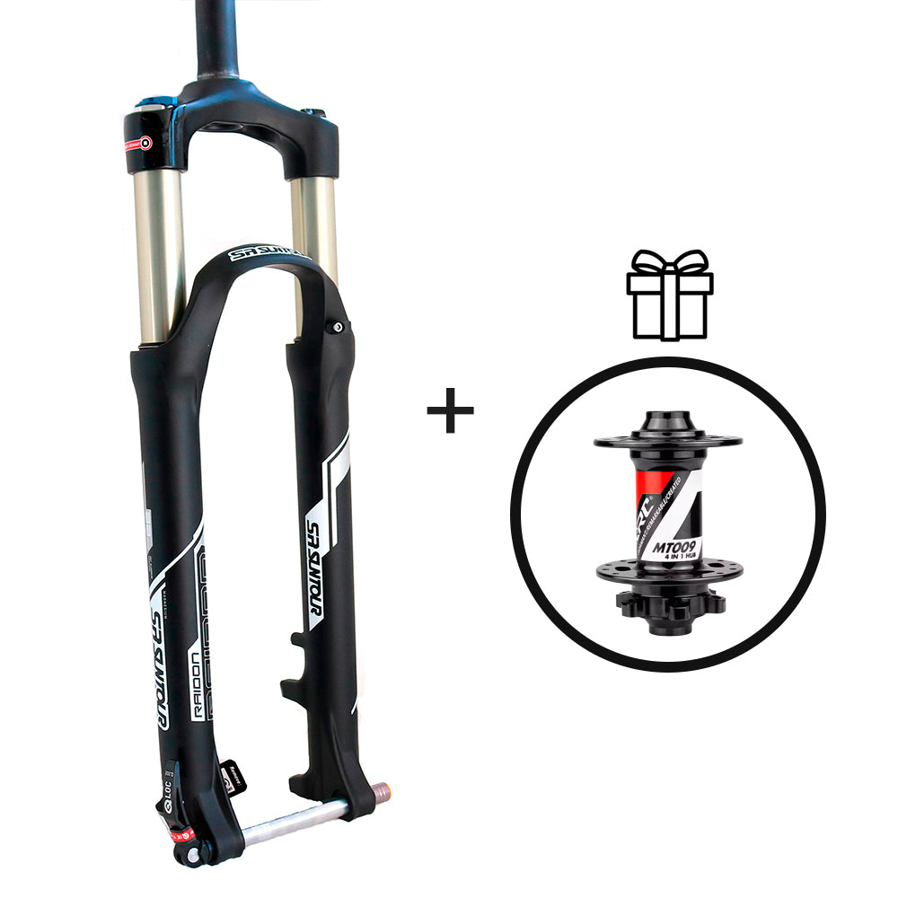 PACK OFERTA Horquilla Suntour 29" Raidon Aire 100mm + Maza ARC 15x100mm - Espiga recta
