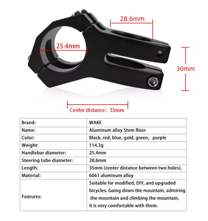 Potencia Corta Wake 25.4mm